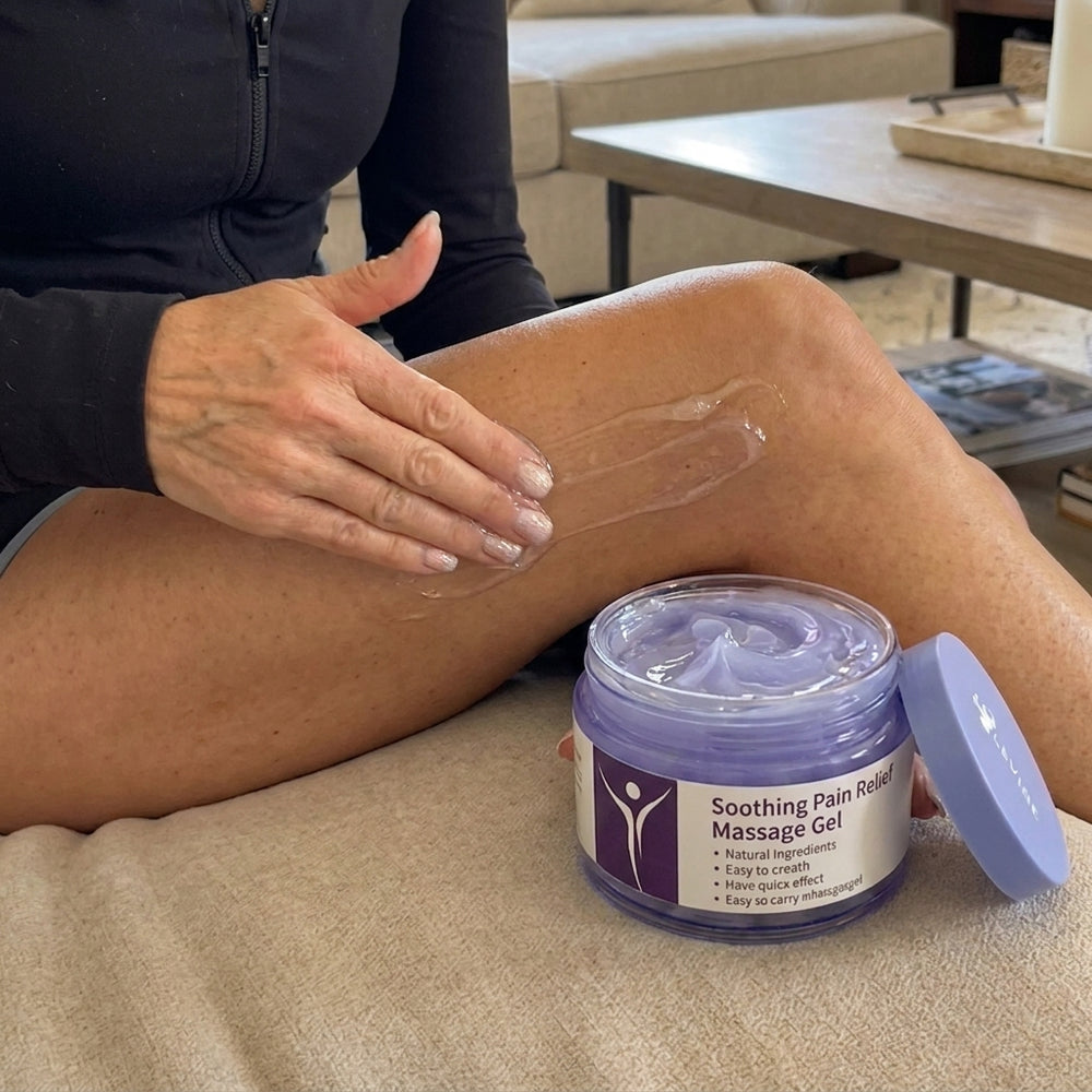 Jar of LEVIDE knee gel