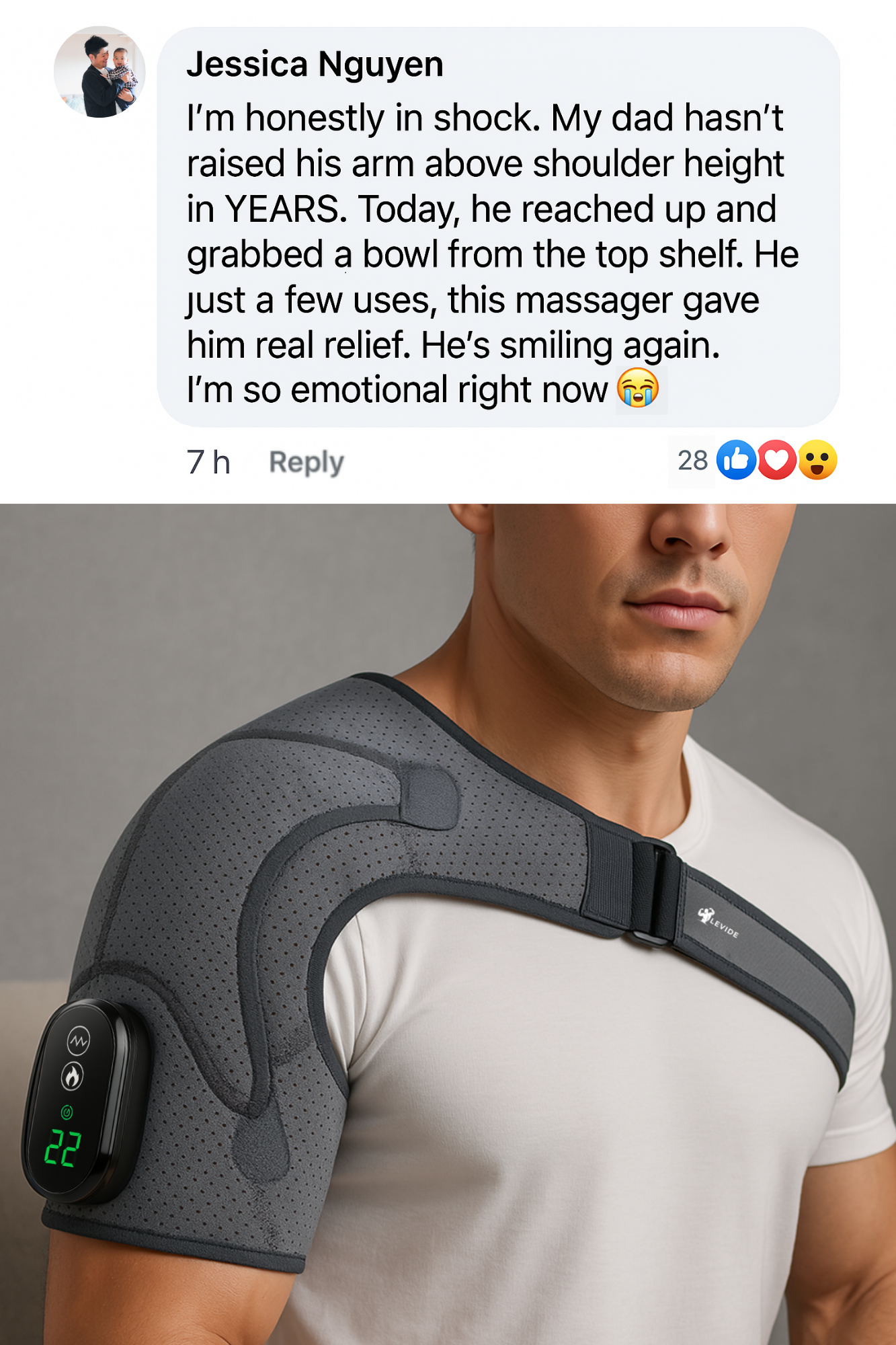 LEVIDE™ Heated Shoulder Massager